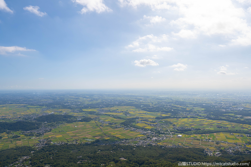 男体山山頂から見える景色